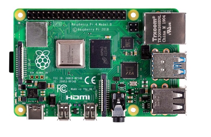 Raspberry Pi 4 Model B Motherboard With 4GB RAM